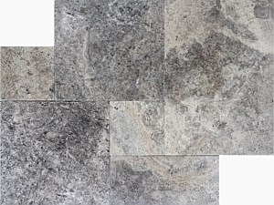 Silver Travertine
French Pattern and Coping Available
